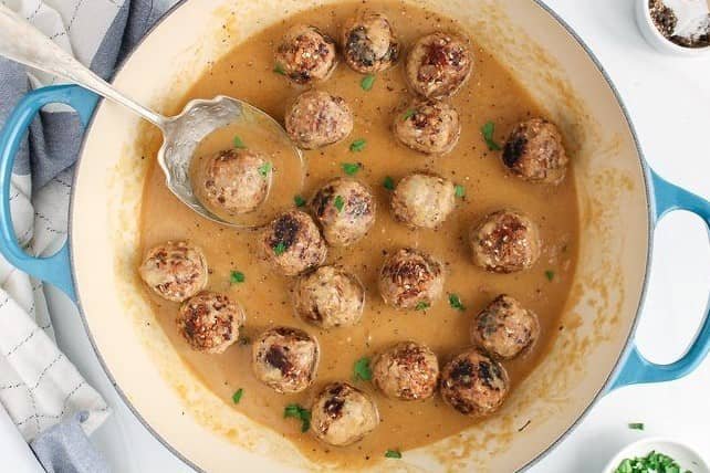 Swedish TVP Meatballs in Gravy recipes